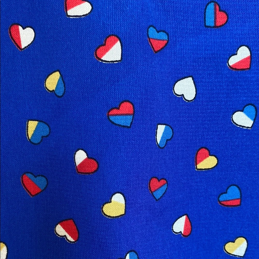 Modcloth Blue Heart Pattern Mini Dress - Picture 4 of 4